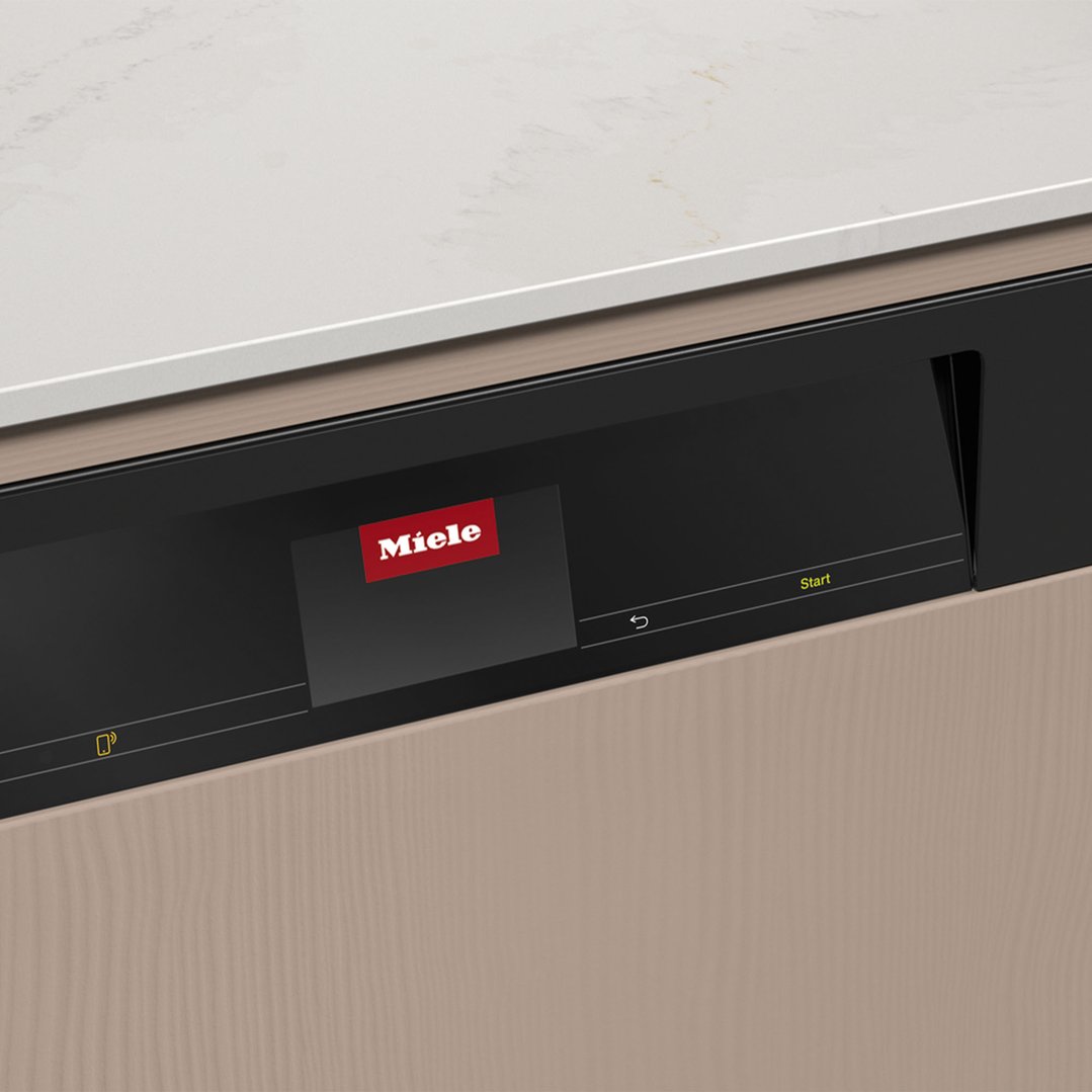 Miele 60cm XXL Semi-Integrated Dishwasher with AutoOpen Drying, M Touch Display and PowerDisk Obsidian Black Fascia G7939SCIXXLOBSW
