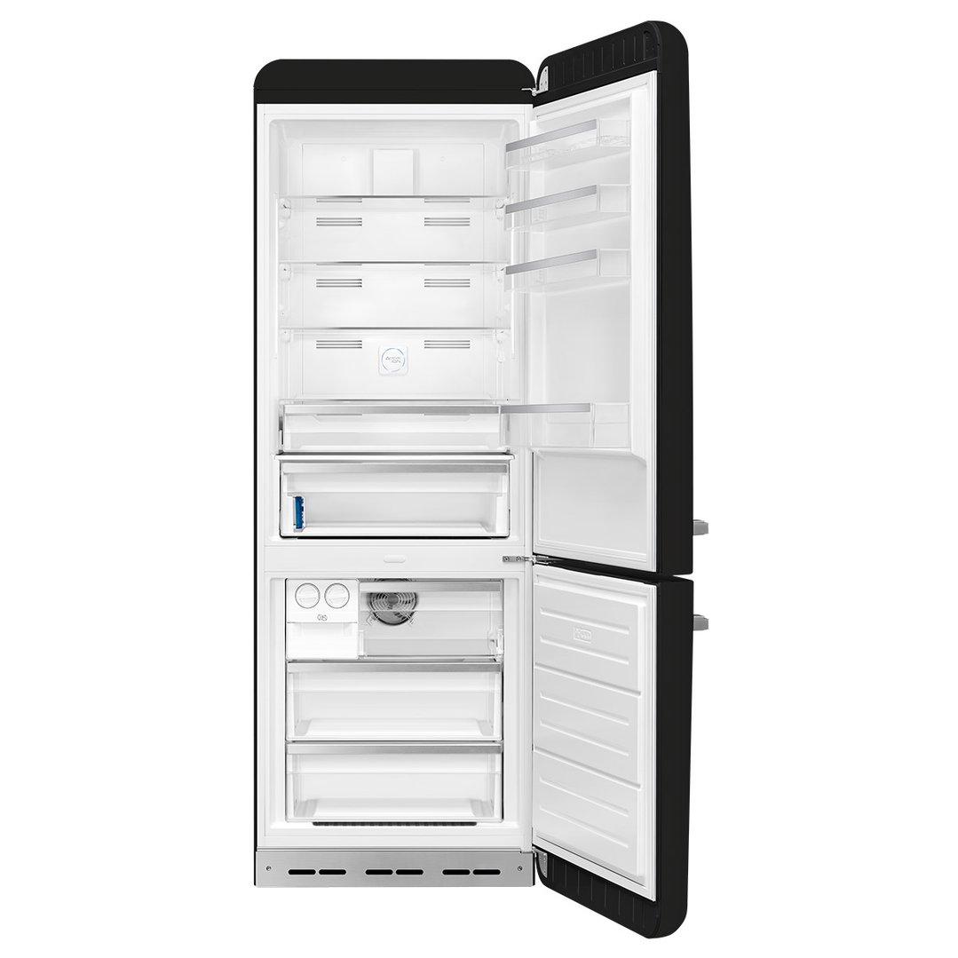 Smeg FAB 38 50’S Style Retro Refrigerator, Right Hand - Black FAB38RBL5AU