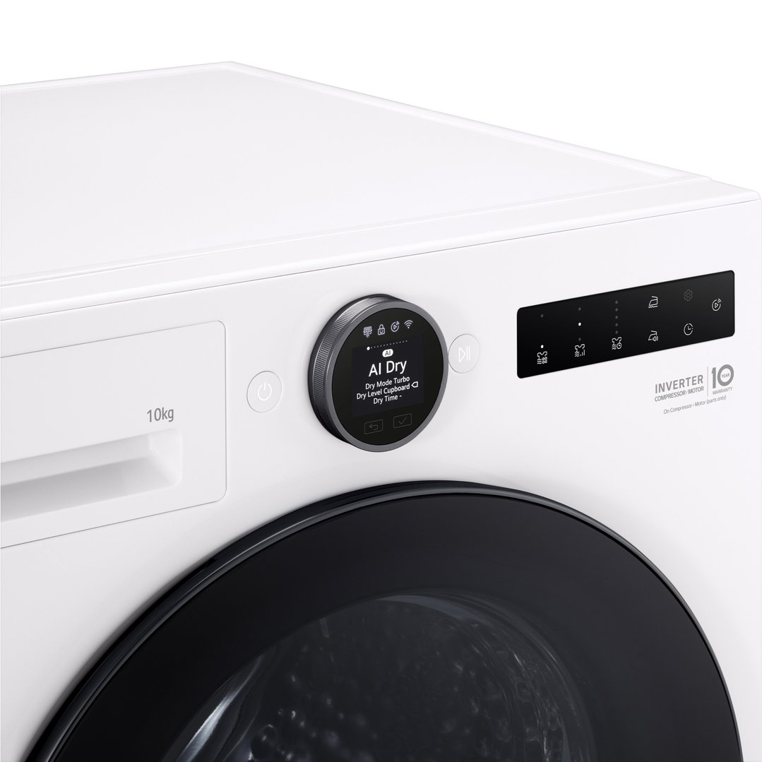 LG 10kg Series 9 Heat Pump Dryer - 9 Star - Essence White DXH9-10W