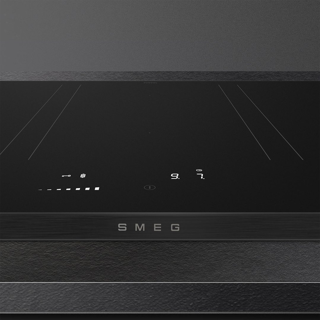 Smeg 90cm Isola Alta Induction Cooktop with Autovent 2.0 - Matte Black SISL7964MB