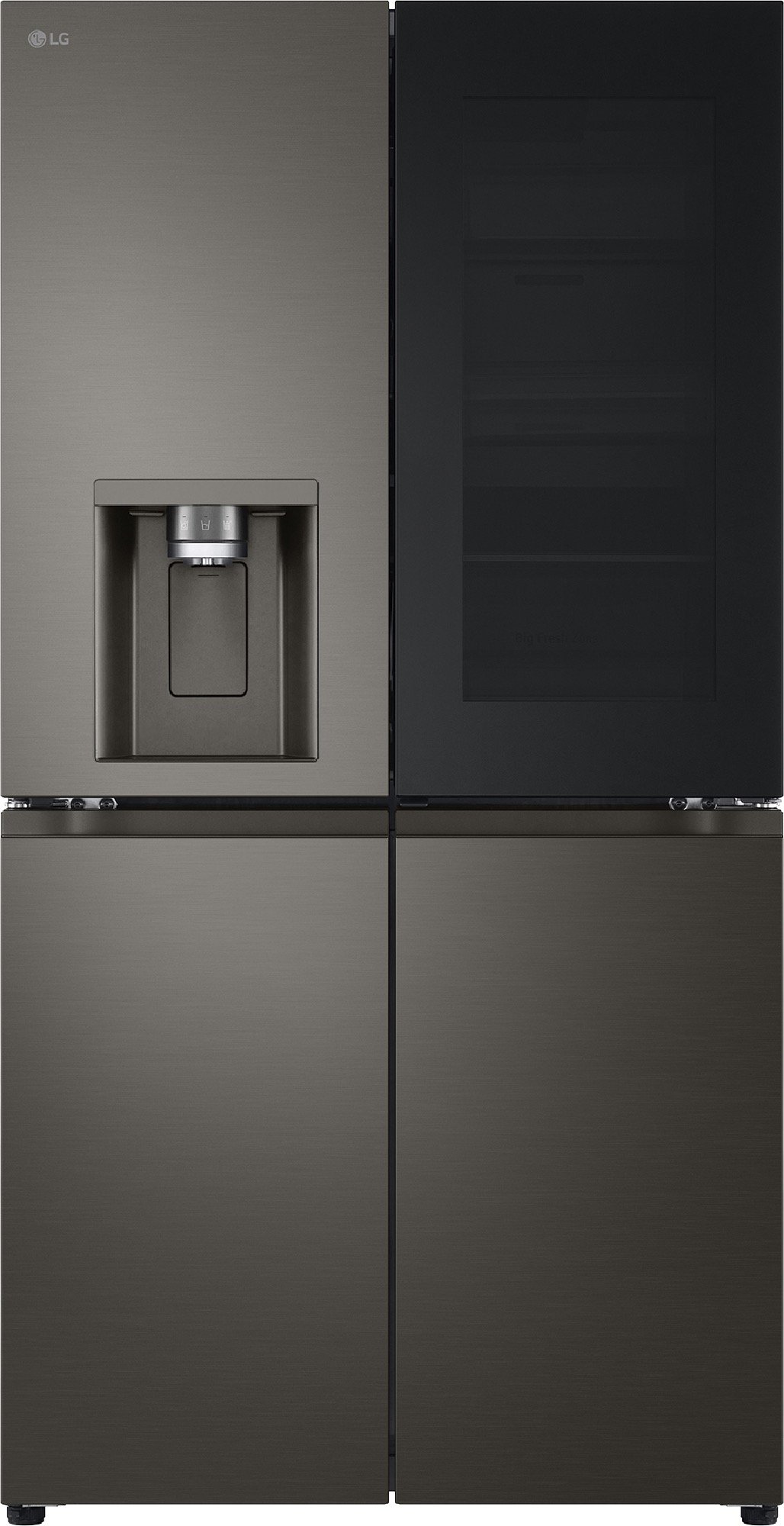 LG 642L French Door Fridge in Black Stainless Finish GF-V700BSLC