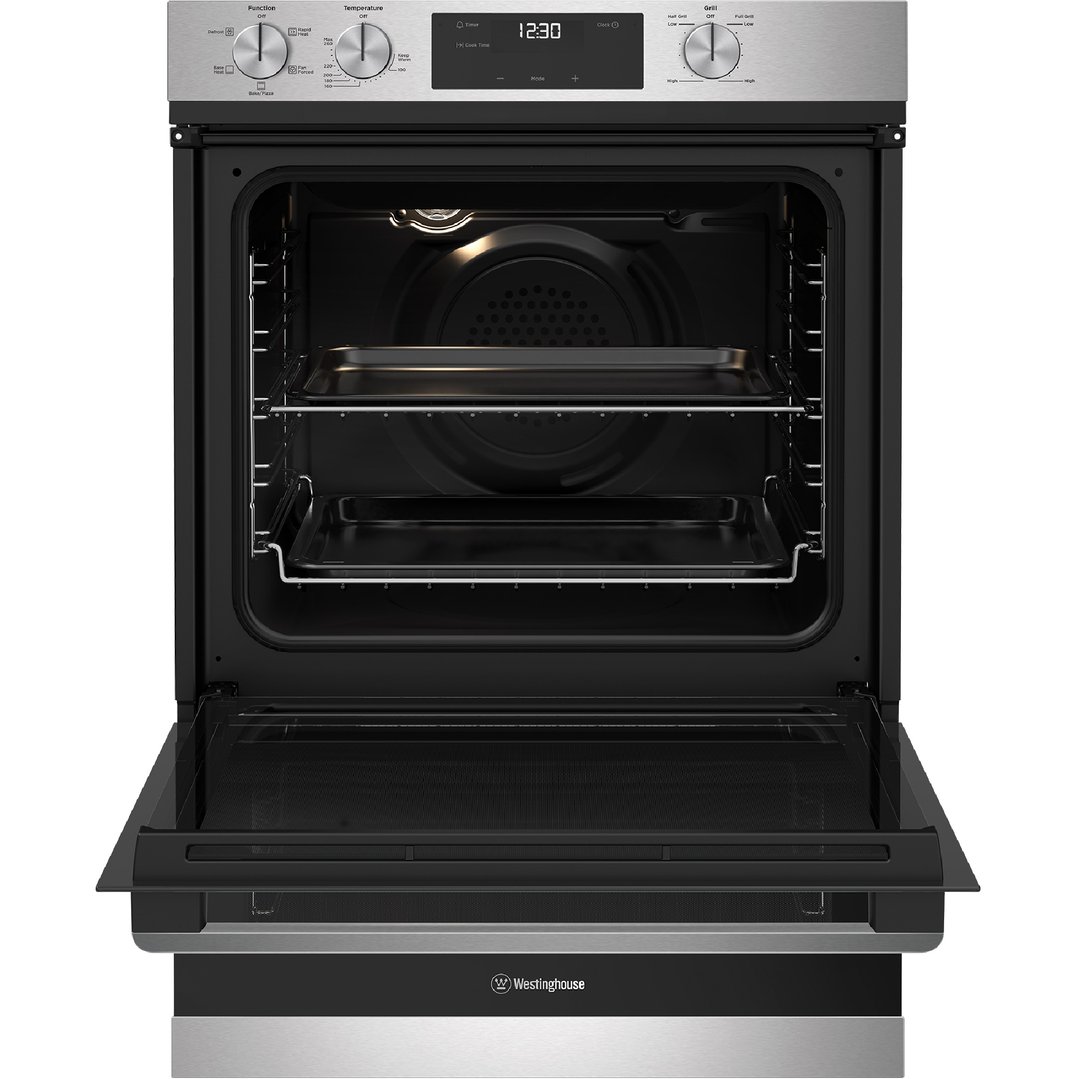 Westinghouse 60cm Multi-function 5 Stainless Steel Oven with Separate Grill WVE6565SD
