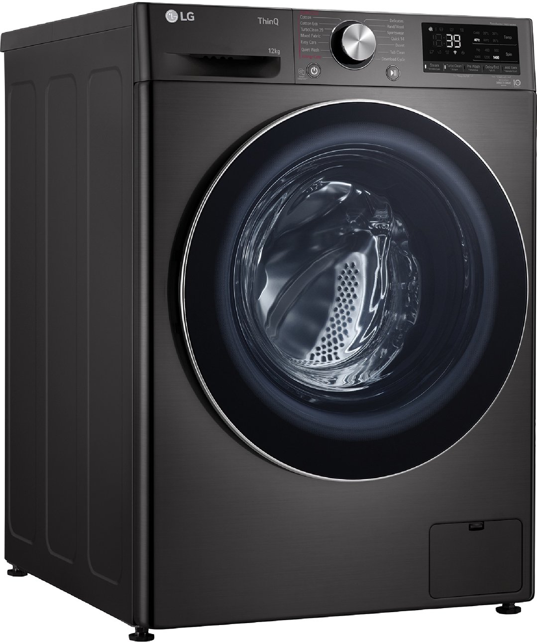 LG 12kg Black Front Load Washing Machine WV9-1412B