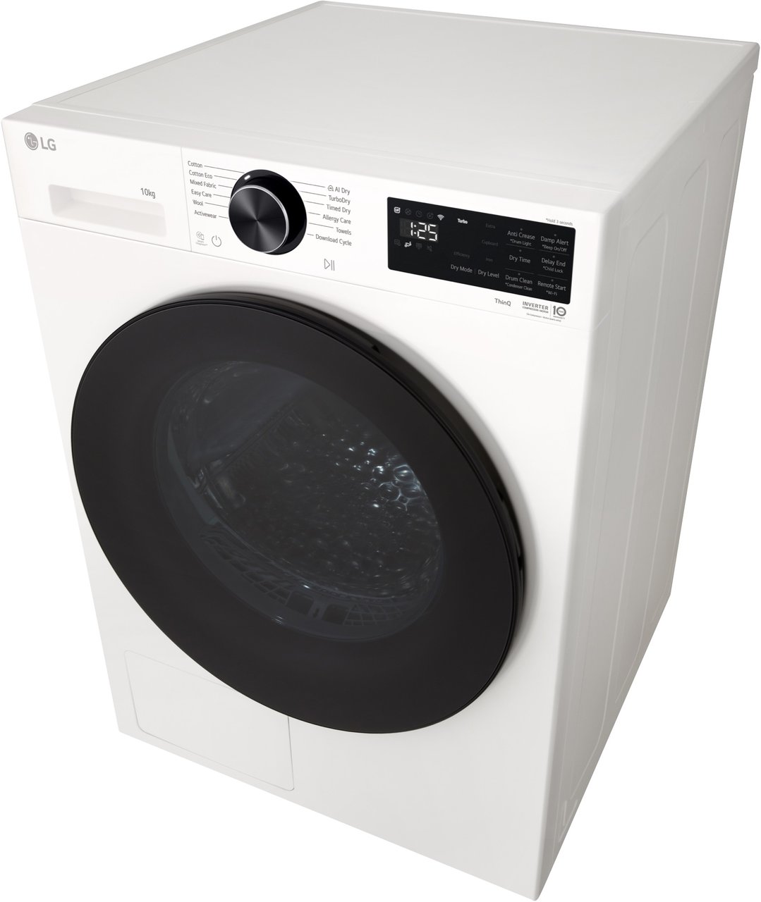 LG 10kg Series 3 AI Heat Pump Dryer - White DXH3-10W