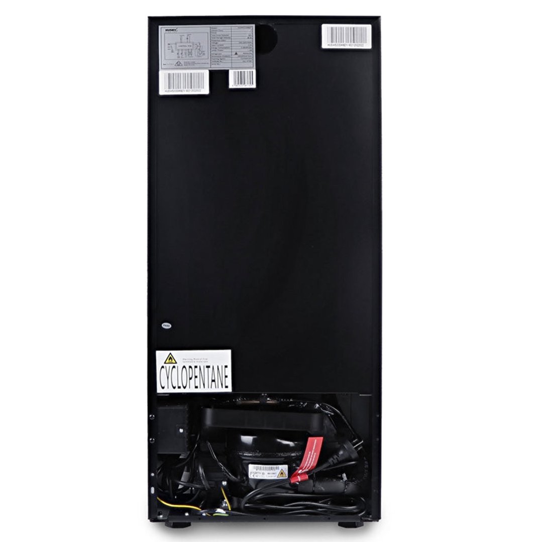 Husky 80L Single Zone Wine Fridge in Black HUSWS-33SMBZY