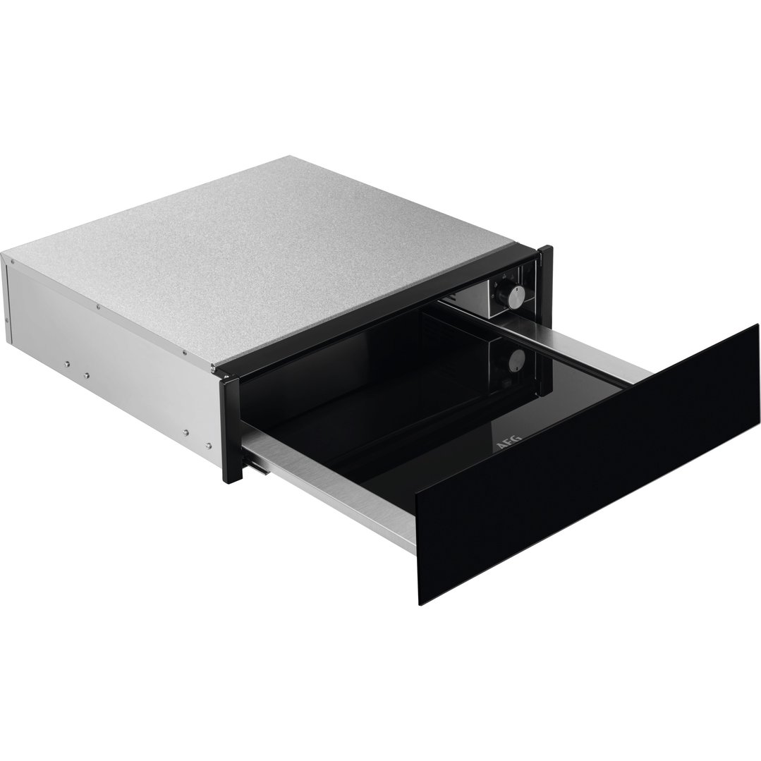 AEG 14cm Gloss Black Built-in Warming Drawer OD8K11B