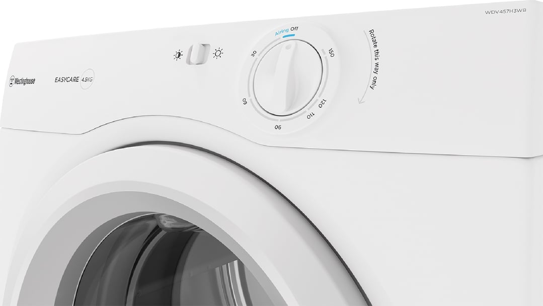 Westinghouse 4.5kg Vented Dryer WDV457H3WB