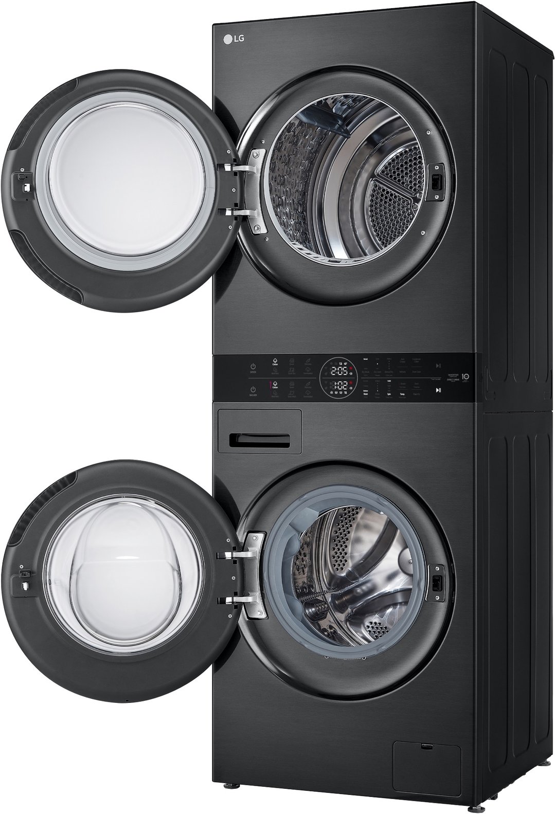 LG 12/10kg WashTower™ Stacked Washer Dryer - Black WWT-1210BX