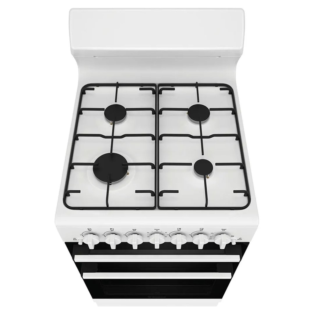 Westinghouse 54cm Freestanding Gas Oven and Gas Cooktop - White WLG510WCH