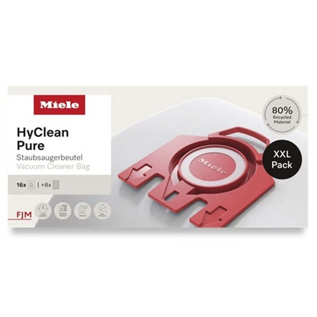 Miele FJM HyClean Pure Vacuum Cleaner Dustbags XXL Pack of 16 12498260