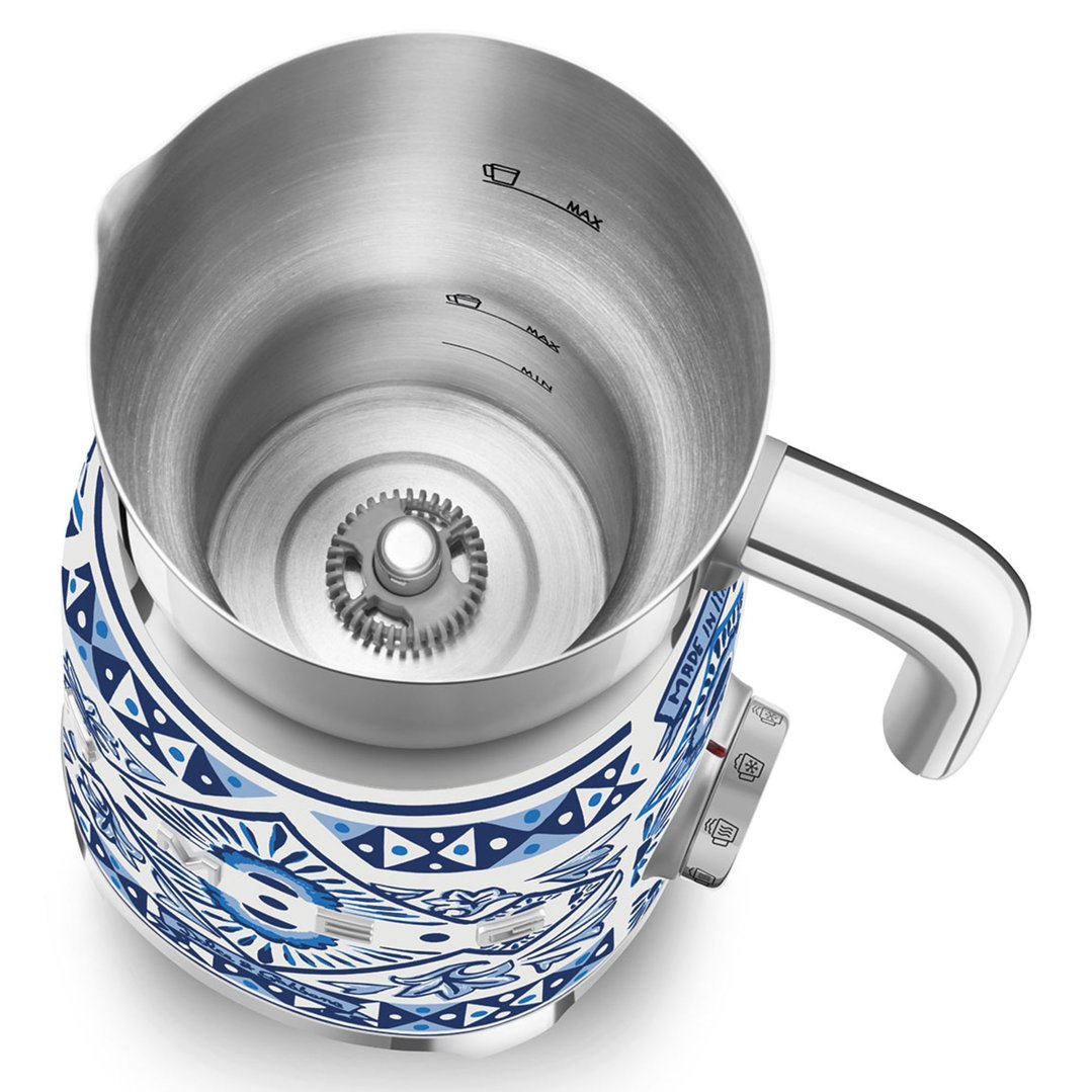 Smeg 50's Style Dolce & Gabbana Milk Frother - Blue Mediterraneo MFF01DGBAU