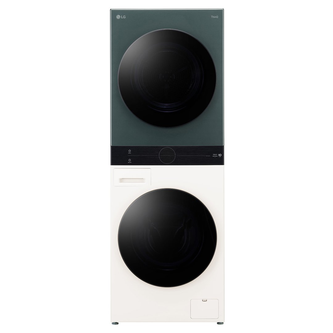LG 12/9kg WashTower™ All-In-One Stacked Washer Dryer in Forest Green / Beige WWT-1209FGB