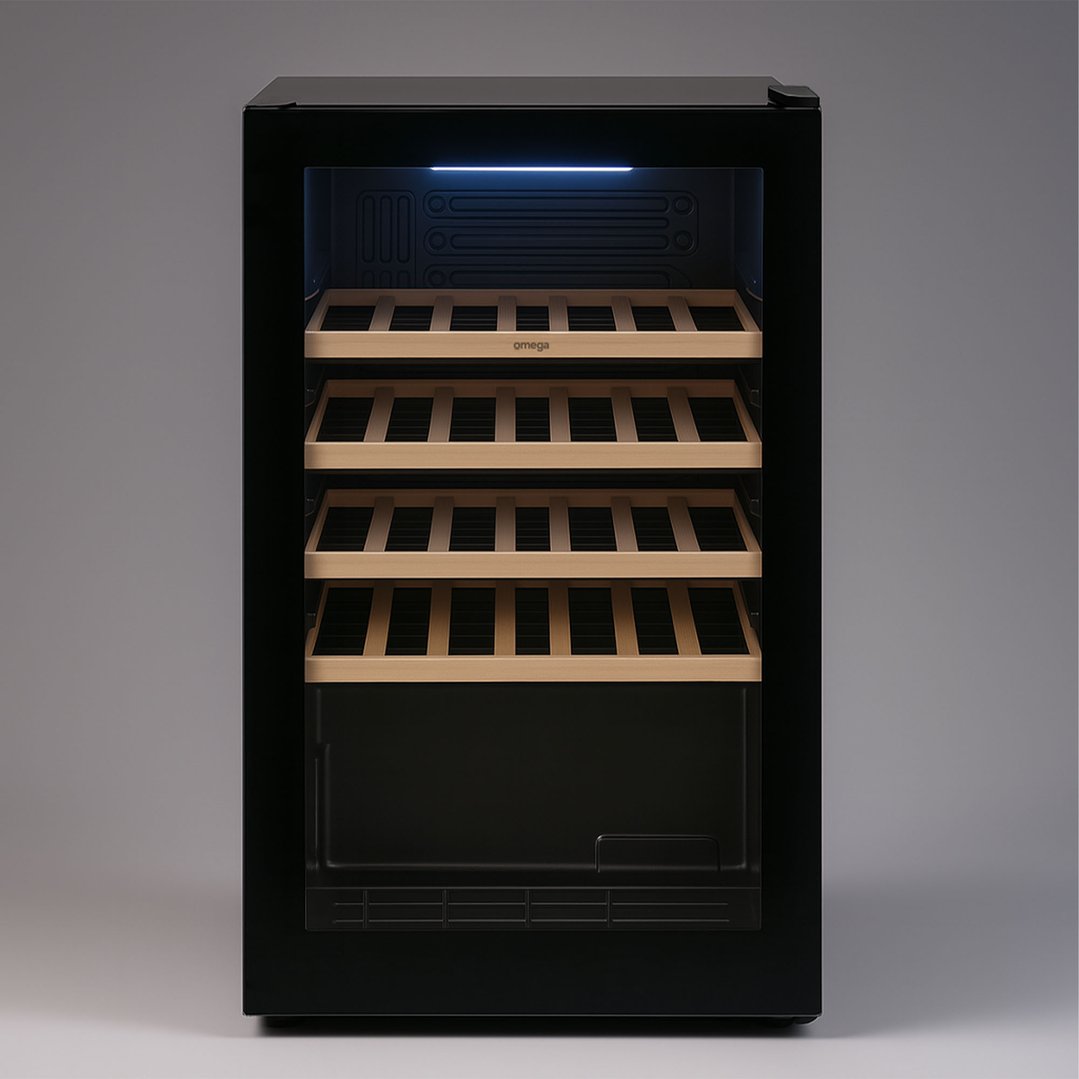 Omega 34 Bottle Freestanding Wine Cabinet OCWFS34SB