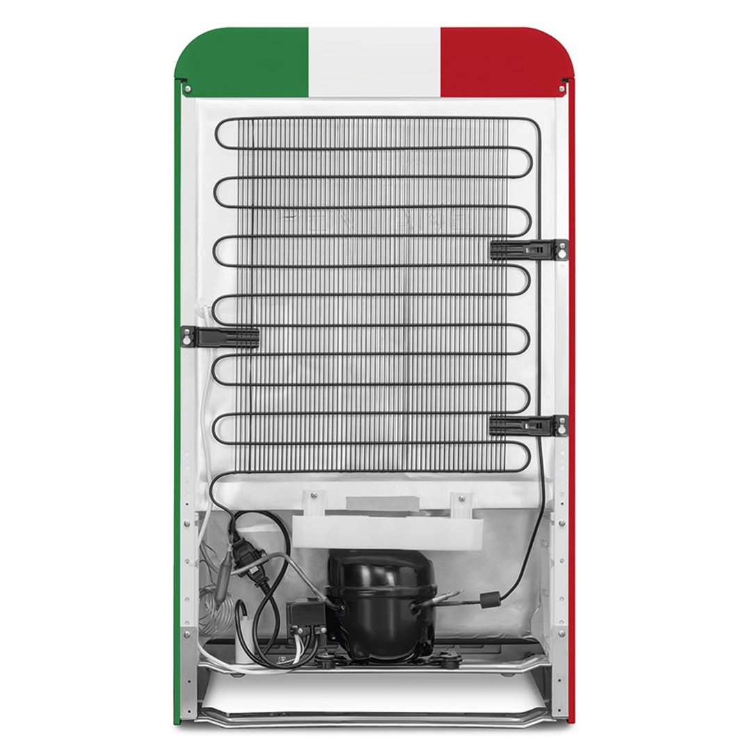 Smeg FAB10 50's Style Retro Refrigerator Right Hand Hinge - Italian Flag FAB10HRDIT6