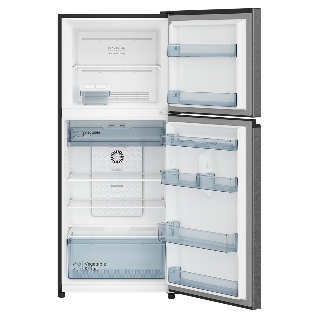 Hitachi 344L Inox Top Mount Fridge HRTN6379SXAU