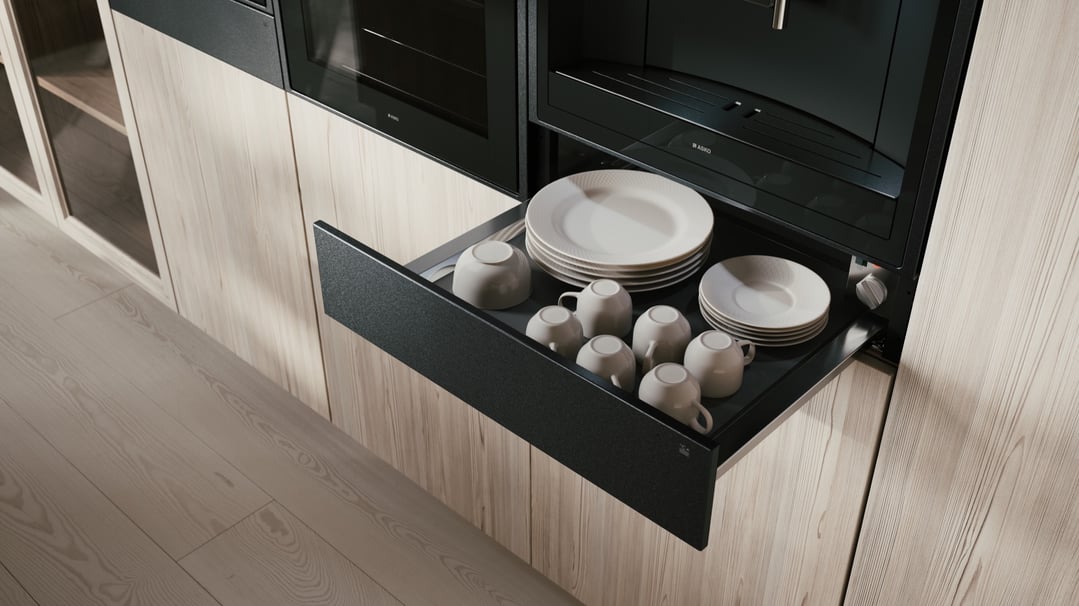 Asko Craft Warming Drawer - Black Steel ODW61BS0