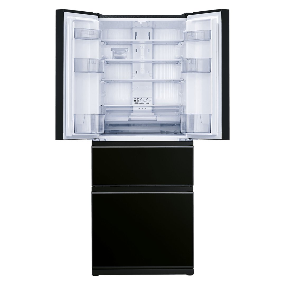 Mitsubishi Electric 442L Brilliant Black French Door Fridge MR-LX442EX-GBK-A