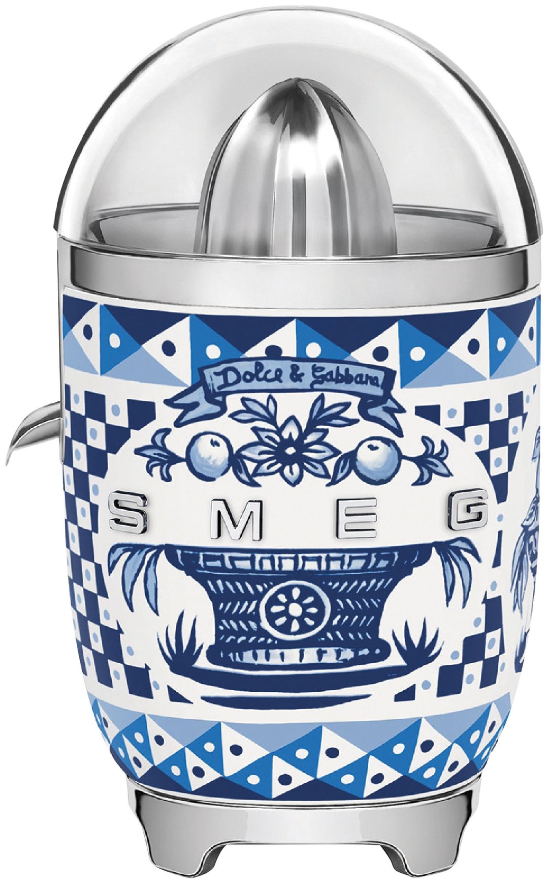 Smeg 50's Style Dolce & Gabbana Citrus Juicer - Blue Mediterraneo CJF01DGBAU