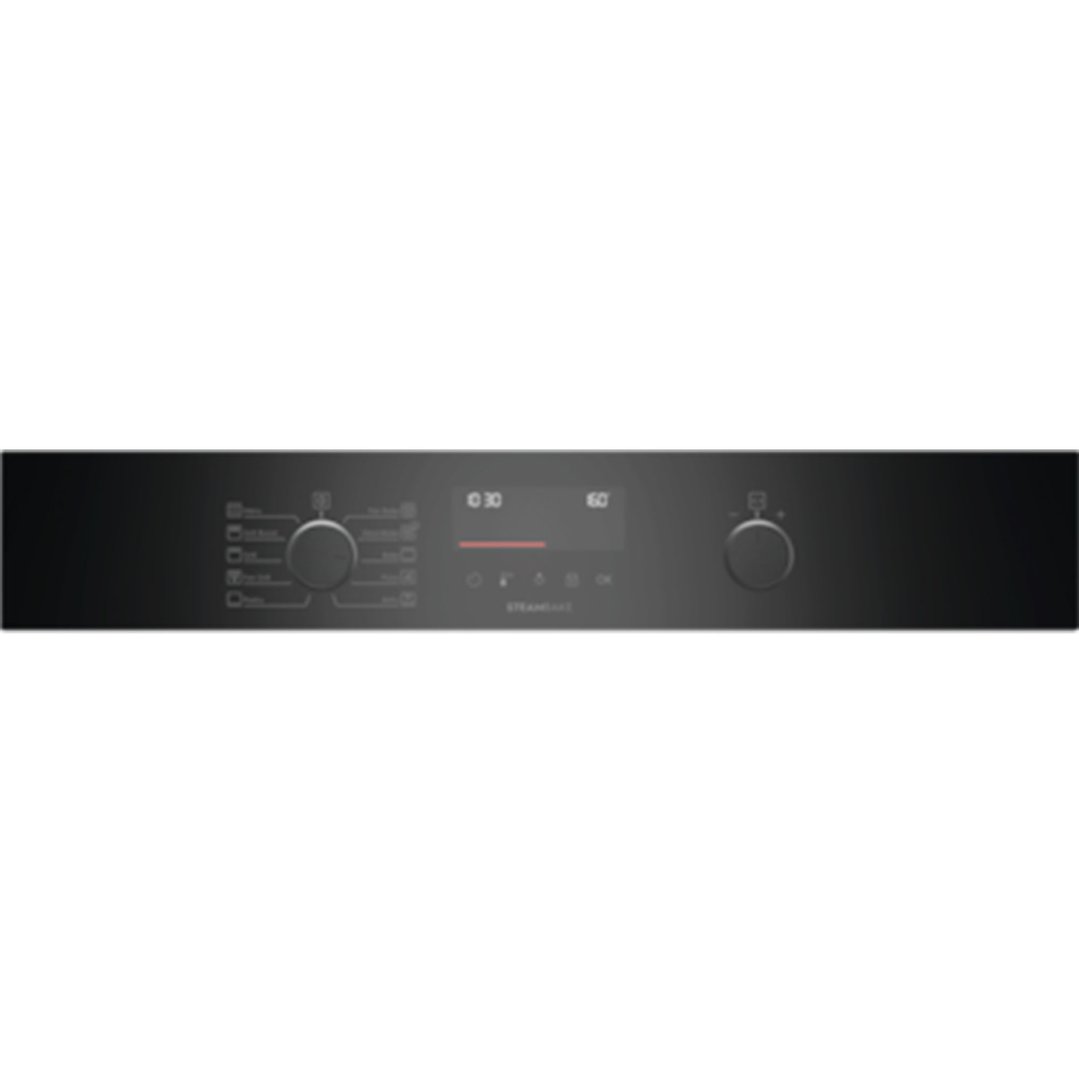 Electrolux 60cm Pyrolytic Oven with SteamBake, Black - 600 Series EVEP6515DF