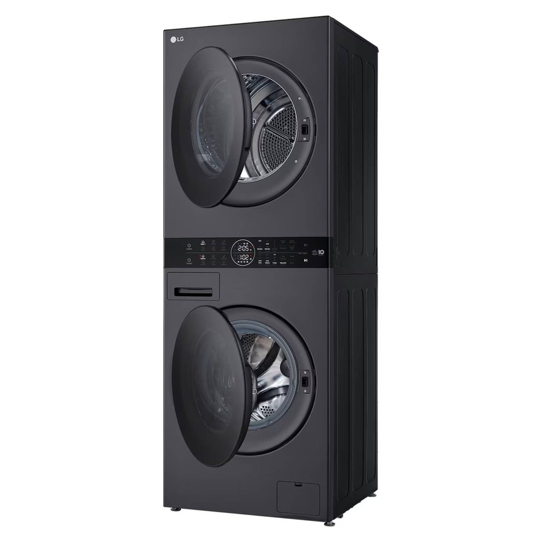 LG 12/10kg WashTower™ Stacked Washer Dryer - Black WWT-1210BX