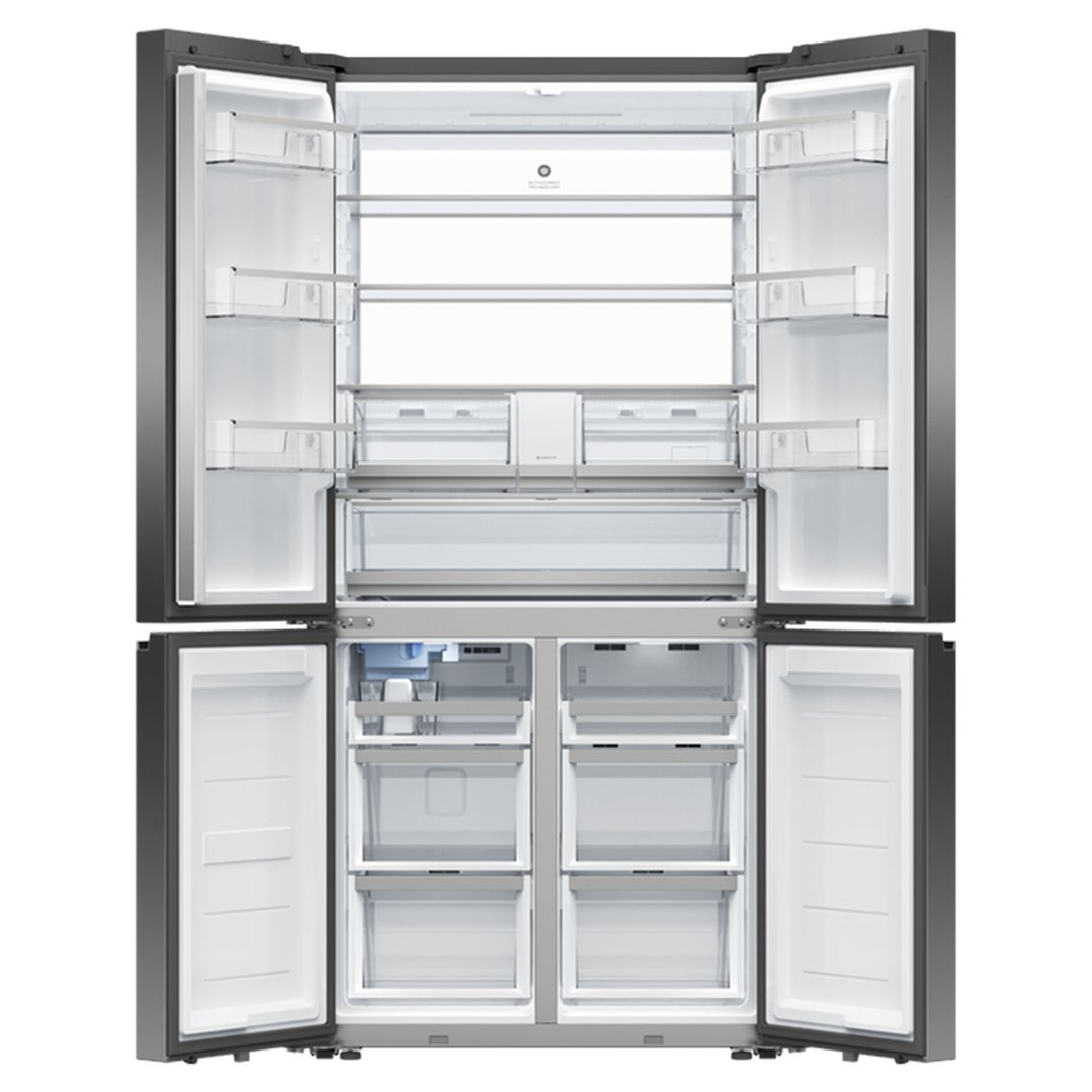 Fisher & Paykel 690L Series 7 Quad Door Refrigerator Freezer, Ice & Water RF730QNUVB1