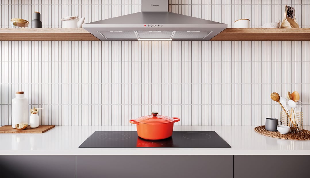 Westinghouse 90cm 3 Zone Ceramic Cooktop WHC933BD