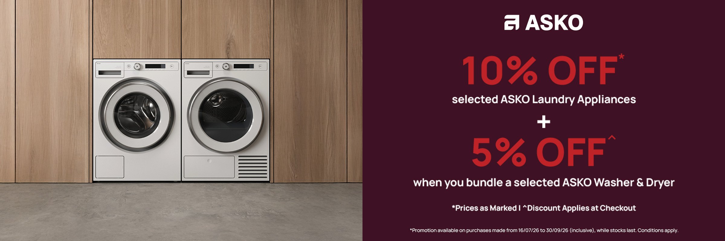 10% Laundry Asko Offer