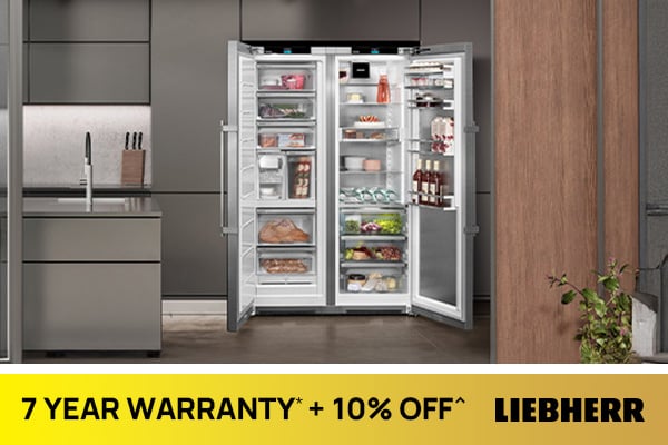 7 Years Warranty* + 10% Off^ selected Liebherr and Monolith Appliances - Prices as Marked 