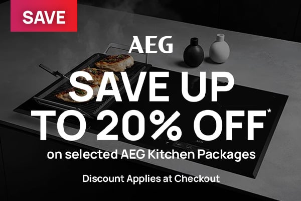 Save up to 20% Off* RRP on selected AEG Kitchen Packages