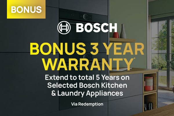 Bonus 3 Year Warranty* 