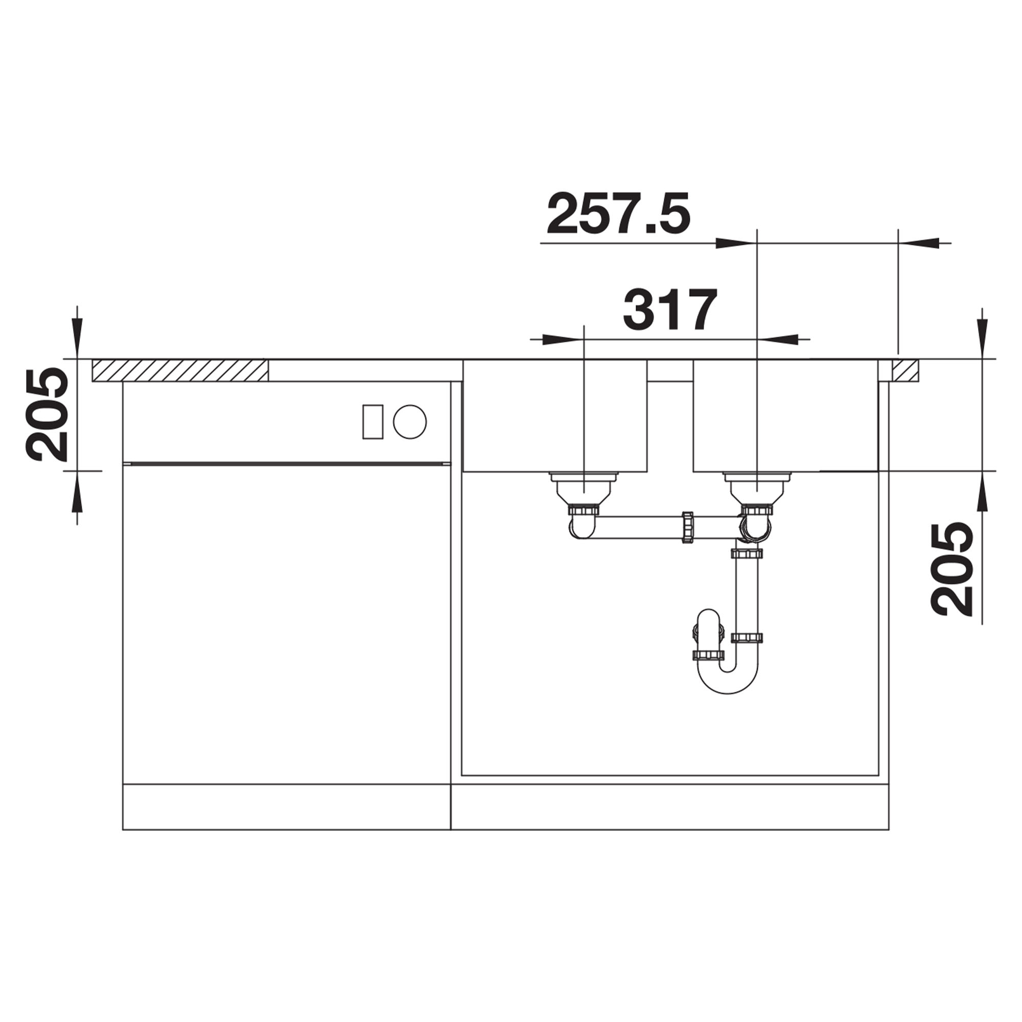 Double Bowl Sink with Drainer LEMIS8SLIFK5 Signature Appliances