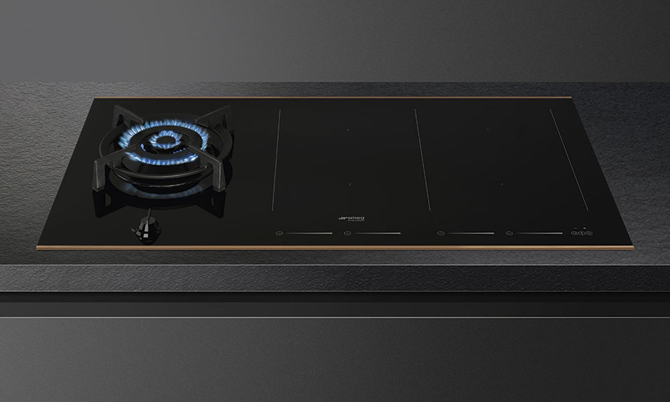 Smeg 90cm Dolce Stil Novo MultiZone Induction with Wok Burner Cooktop