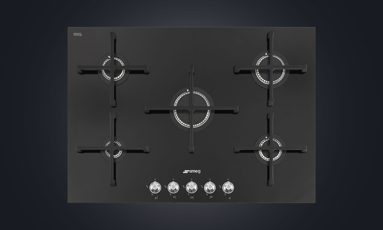 Smeg 72cm Linea Gas Cooktop PV175CN2AU Signature Appliances