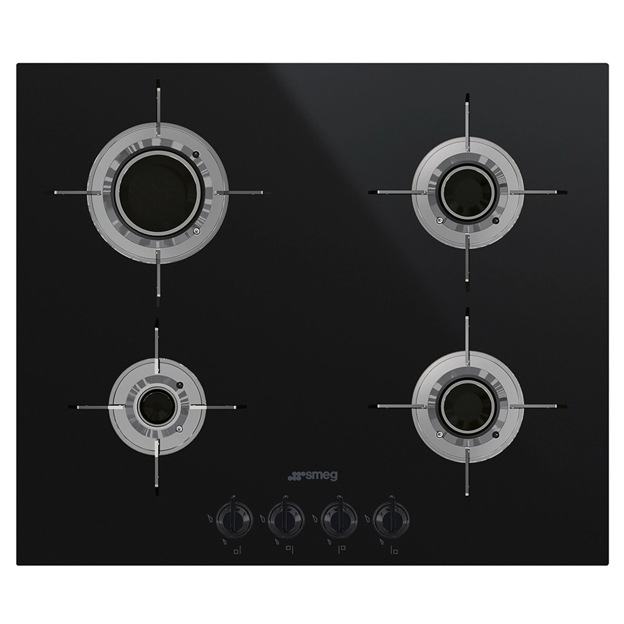 6 burner glass cooktop